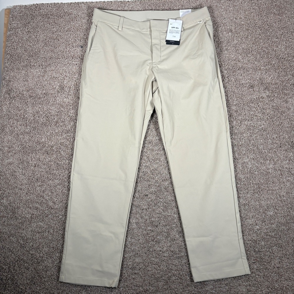Nike Dri-FIT UV Standard Fit 5-Pocket Golf Pants Khaki HQ6930-251 Mens 36x32